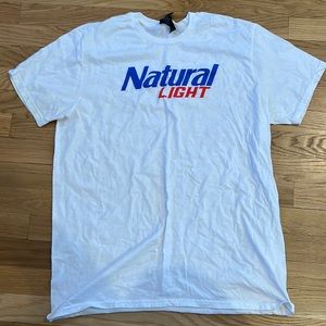 New natural light white T shirt